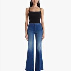 MOTHER The Dart Doozy Wide Leg Flare Jeans Second Thyme Around Size 25
